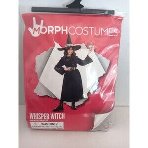 Halloween Girls Whisper Witch Costume Dress Hat Sz M Morph Costumes NIP